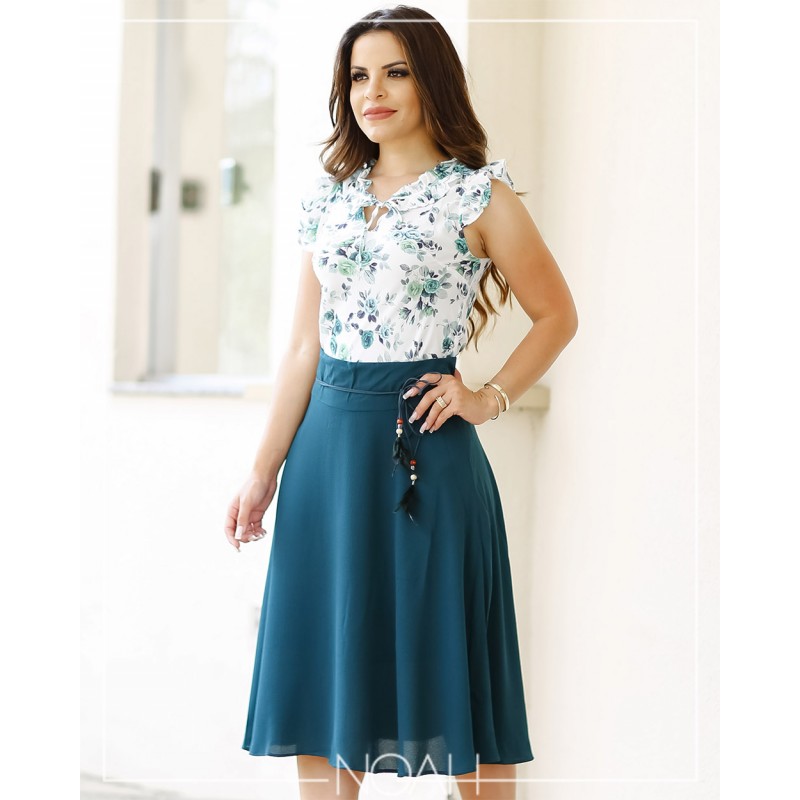 Roupa evangélica saia e sales blusa