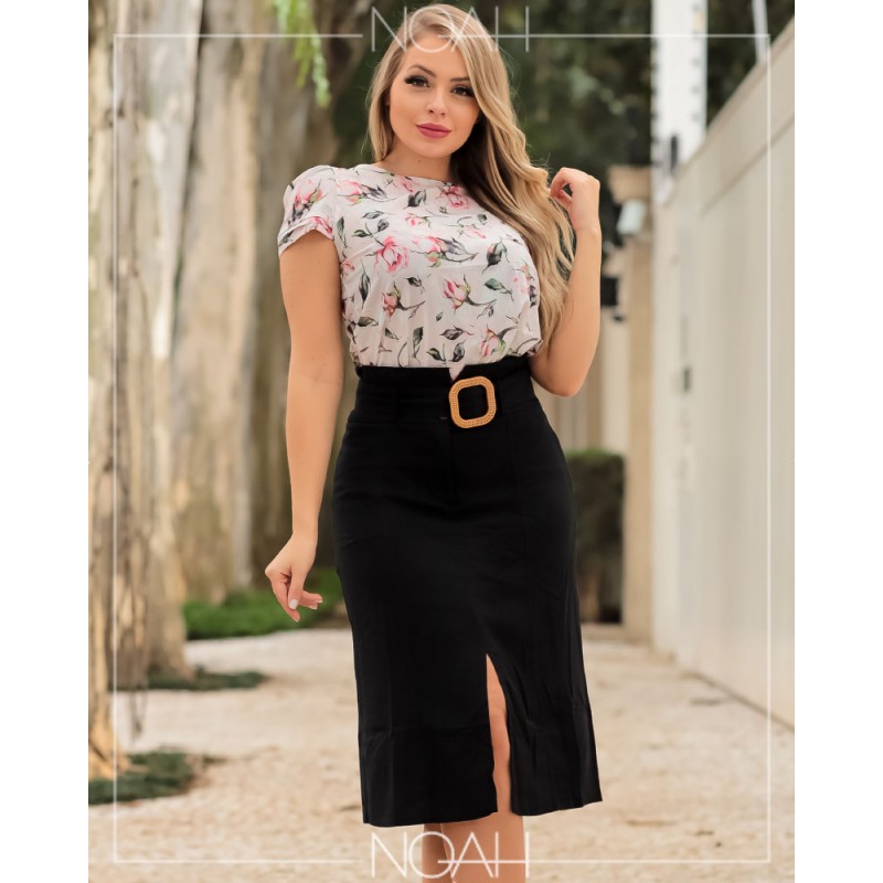 Conjunto Top e Saia FLORAL - MobWay Store - Moda Alternativa, Kawaii e  Gótica.